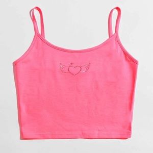Pink Rhinestone Tank